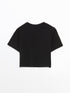 LC Waikiki Crew Neck Girls Crop T-Shirt